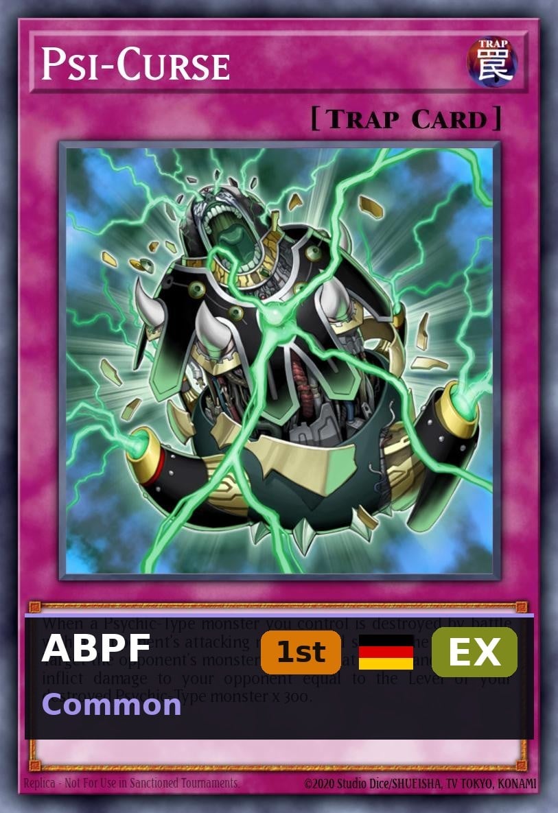 Psi-Maledizione ABPF-078 1° Edizione EX ITA Yu-Gi-Oh