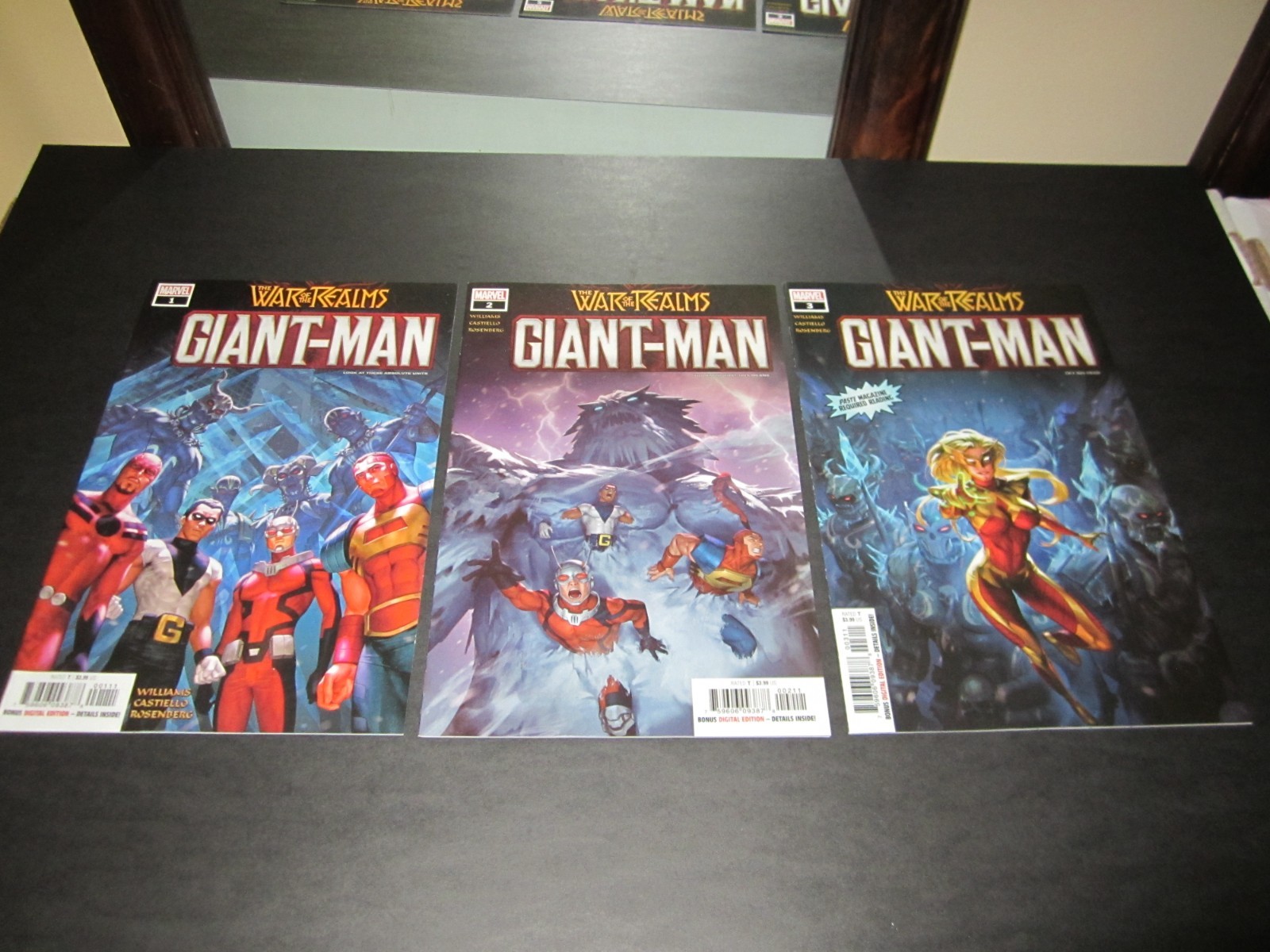 War Of The Realms, Giant Man #s 1, 2, 3, serie completa, evento importante, quasi nuovo