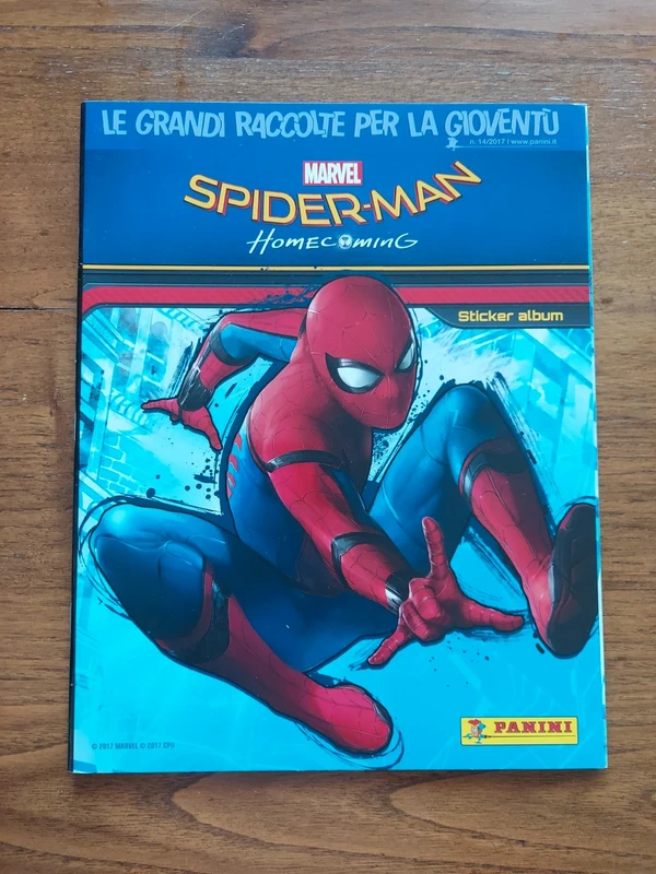 Spiderman homecoming album nuovo vuoto con poster centrale spillato  panini