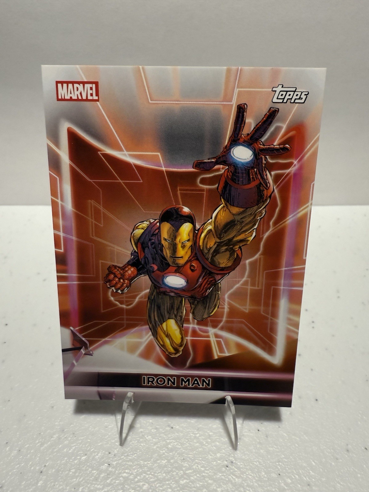 Iron Man #1 2026 Topps Marvel Neon Base