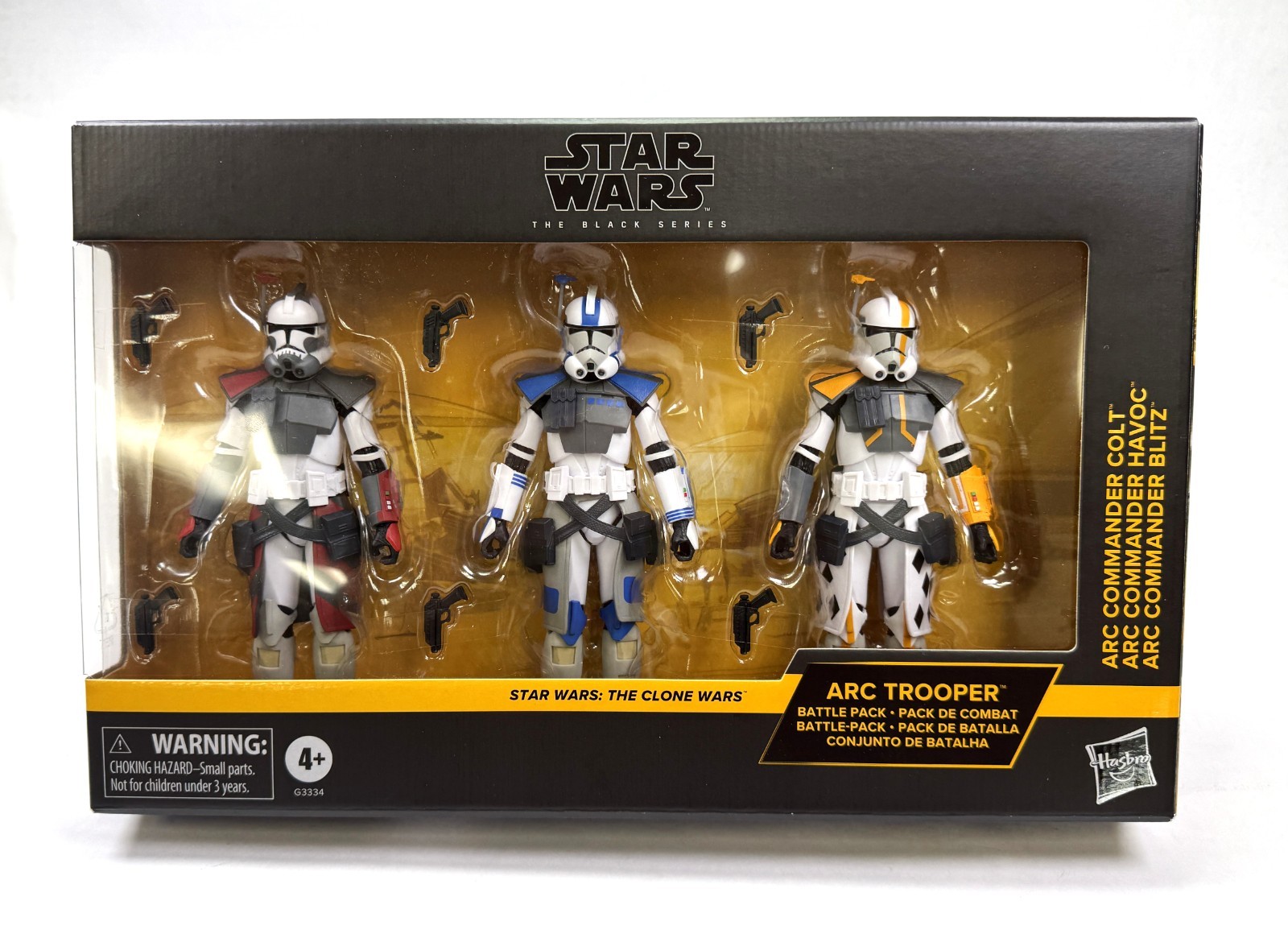 ARC Trooper Battle Pack Star Wars Clone Wars Black Series 3 Pack Set New NIB