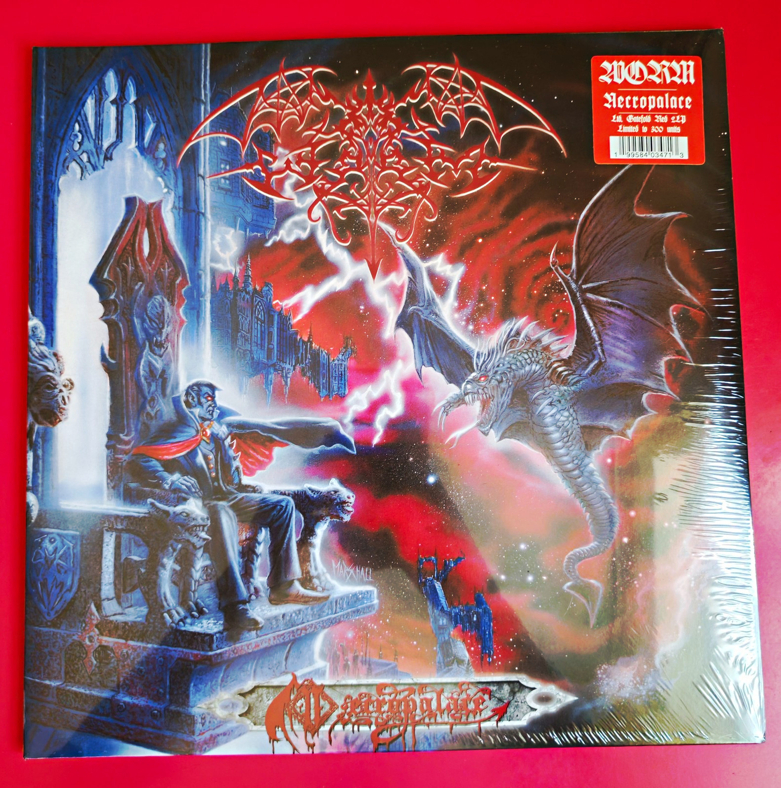 2026 Worm- Necropalace 2x Lp Red Viny Record New And Sealed ( Metal ) Ltd To 300