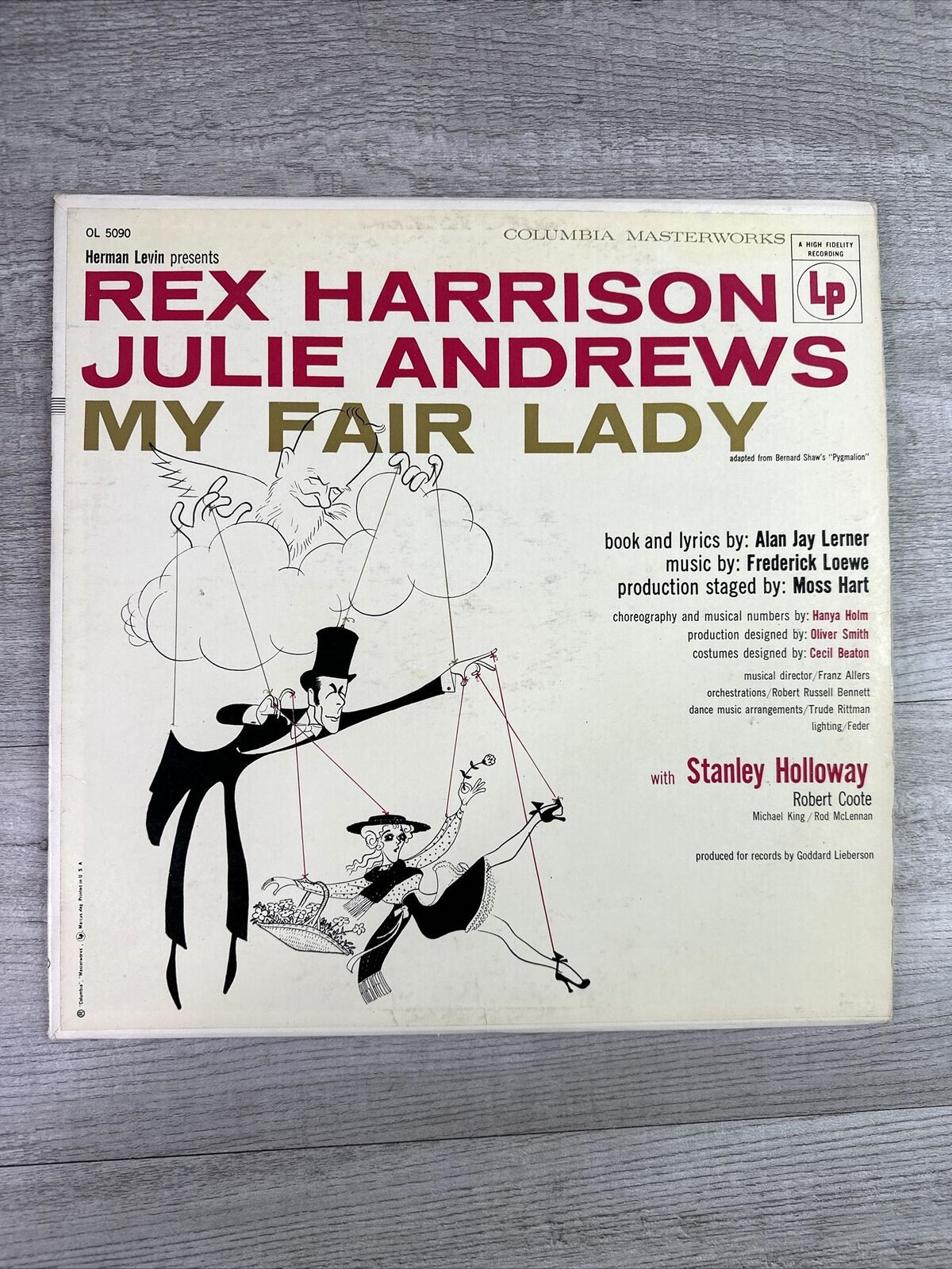 MY FAIR LADY REX HARRISON/JULIE ANDREWS VINYL COLUMBIA MASTERWORKS OL 5090