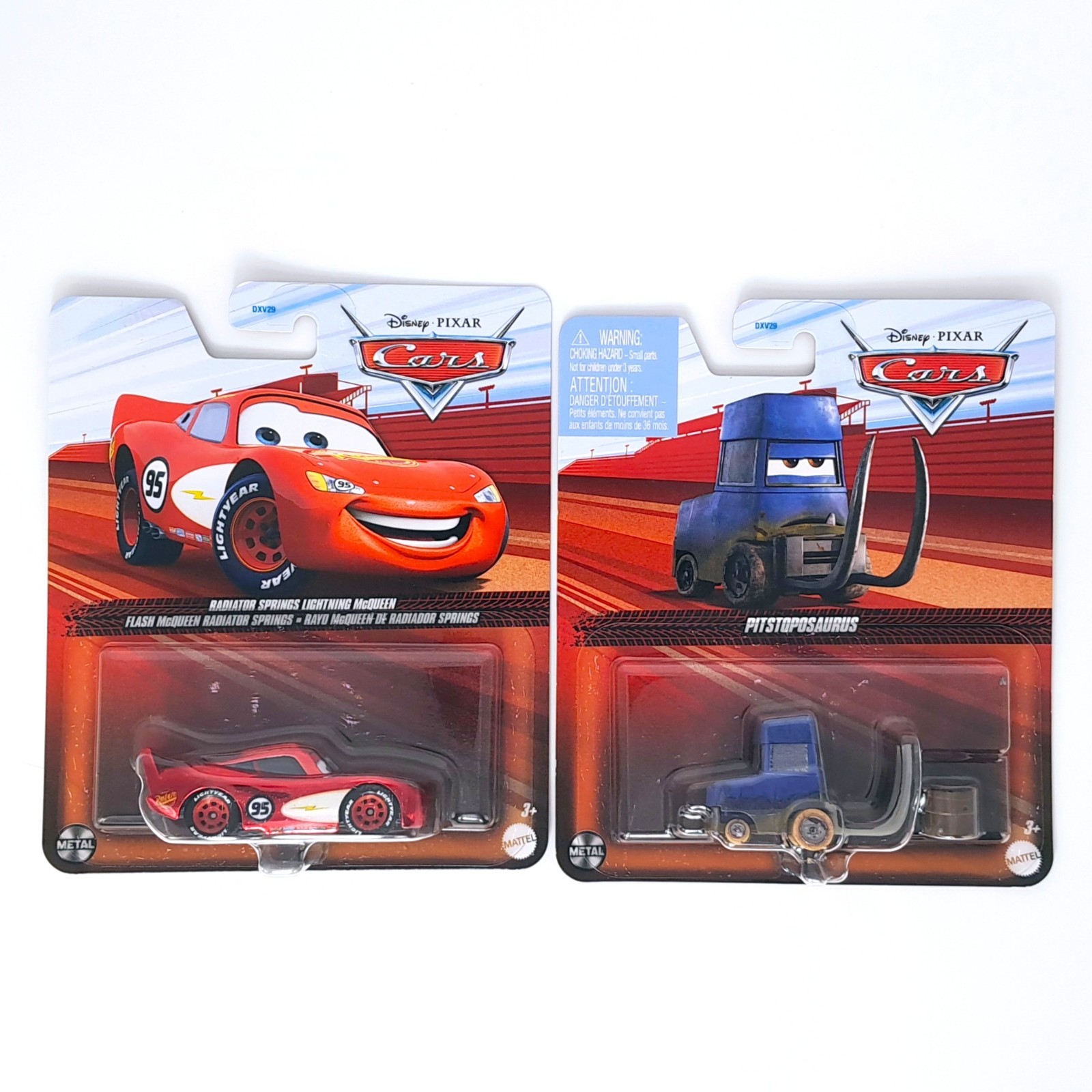 Lightning McQueen & Pitstoposaurus Disney Pixar Cars 1:55 Diecast Toy Car Mattel