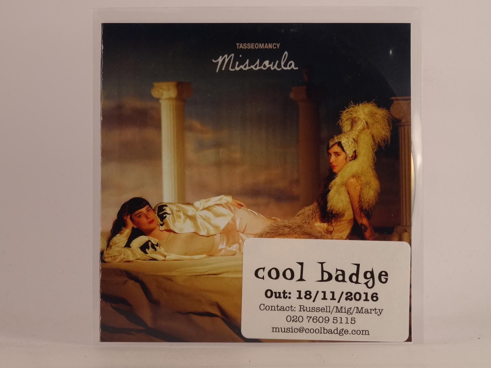 TASSEOMANCY MISSOULA (F7) 1 Track Promo CD Single including Picture Sleeve BELLA