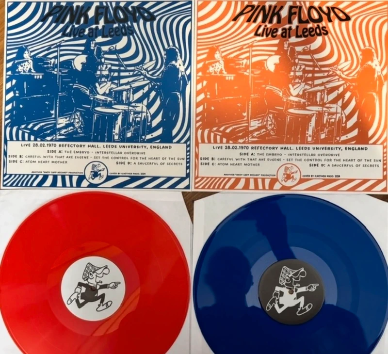 Pink Floyd live at Leeds 70 2lp inserto