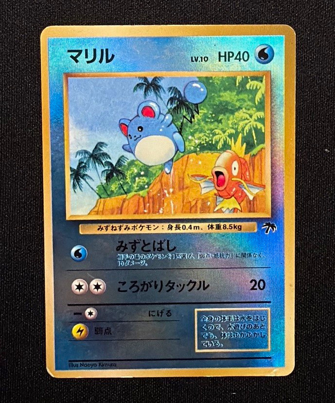 Marill Southern Islands Japanese 1998 Naoyo Kimura Reverse Holo