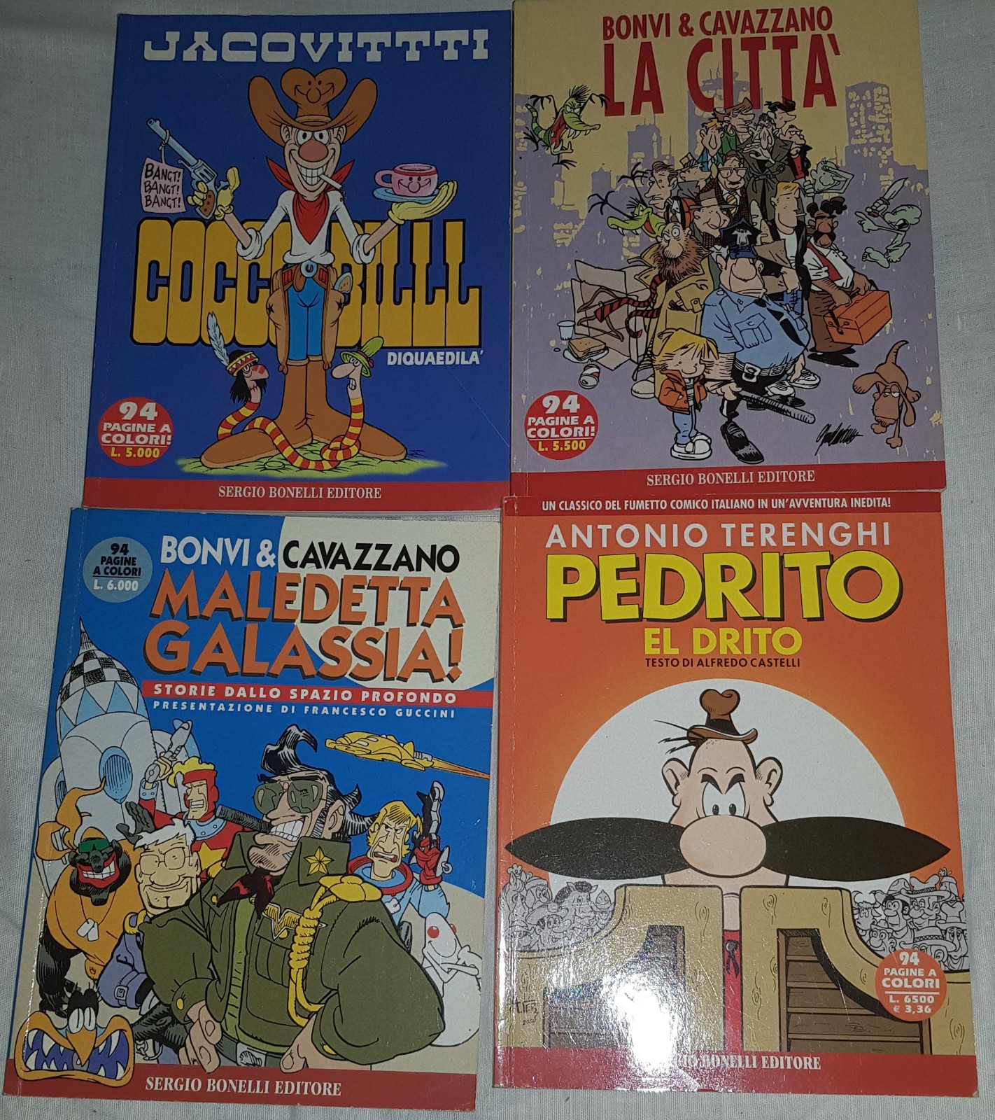 I GRANDI COMICI DEL FUMETTO - Miniserie Bonelli completa 1- 4