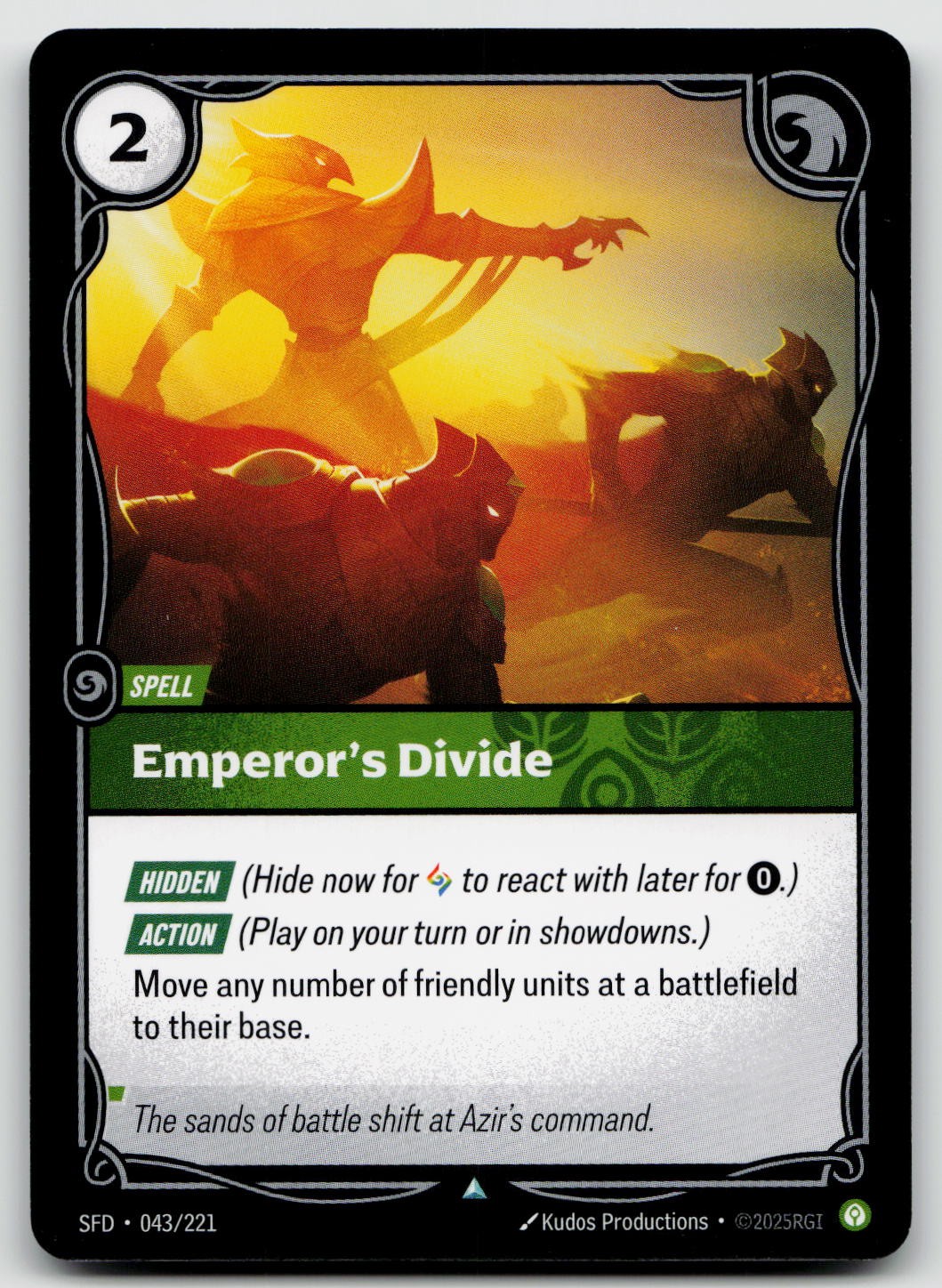 Emperor's Divide 043/221 Spiritforged non comune rilegato quasi nuovo