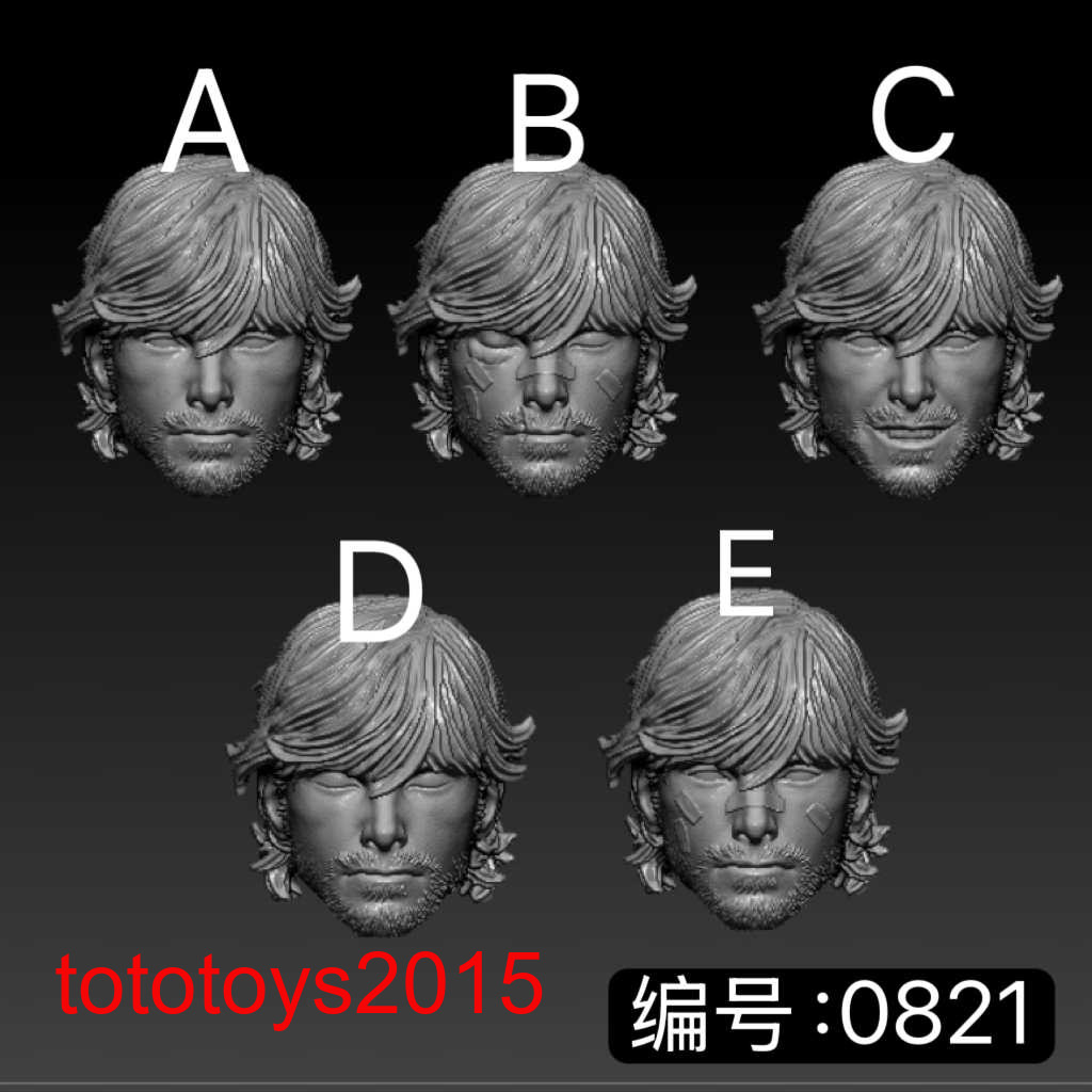 1:6 1:12 1:18 fumetti Daredevil uomini testa scolpita per action figure giocattolo 12" 6" 3,75"
