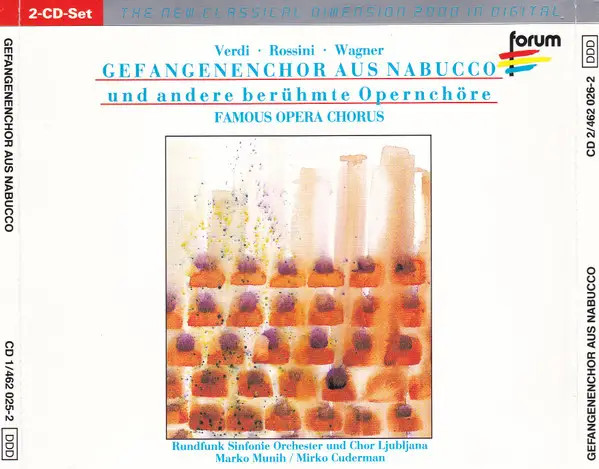 2xCD Doppio Verdi Rossini Wagner Gefangenenchor Aus Nabucco E Altri Cori D’Opera