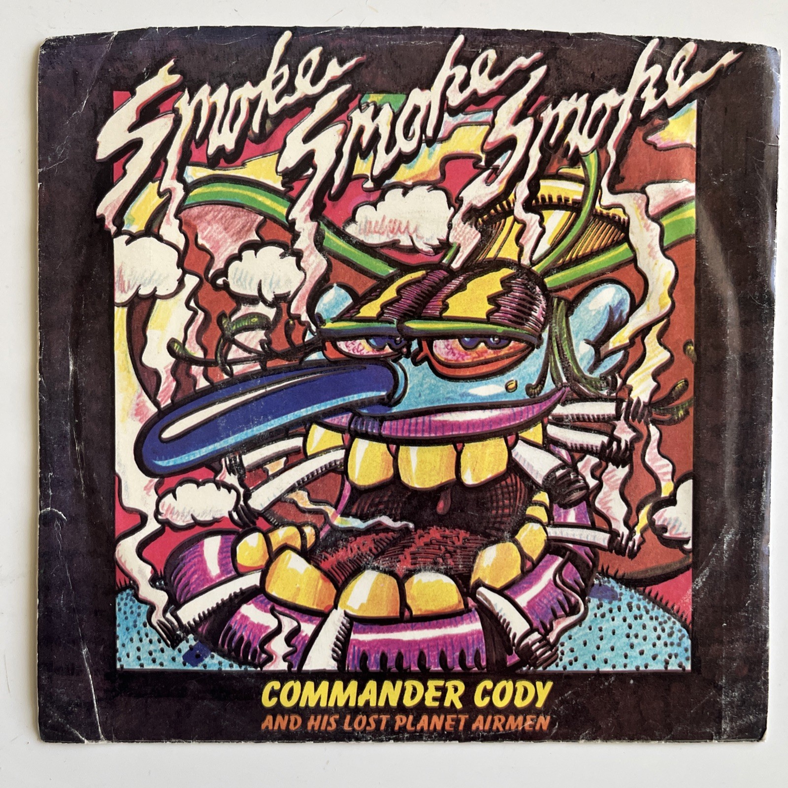 COMMANDER CODY - Smoke! Smoke! Smoke! White Label PROMO 45rpm 1973 Paramount vg+