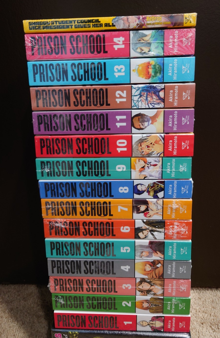 Prison School Manga Inglese Vol 1-14 + Shadow Student Council *NUOVO Sigillato*