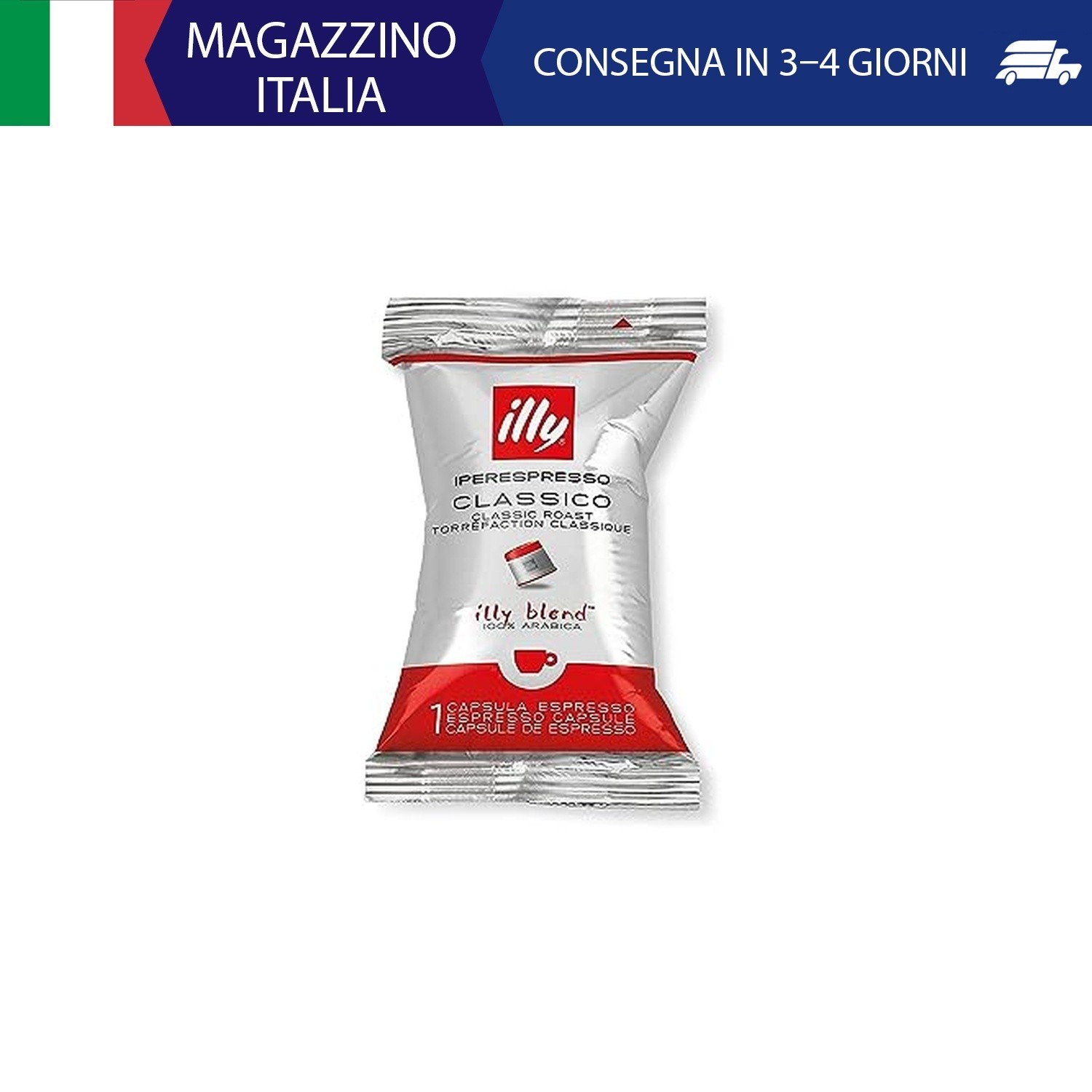 illy Capsule Caffè Iperespresso Tostato CLASSICO, Confezione da 100 capsule