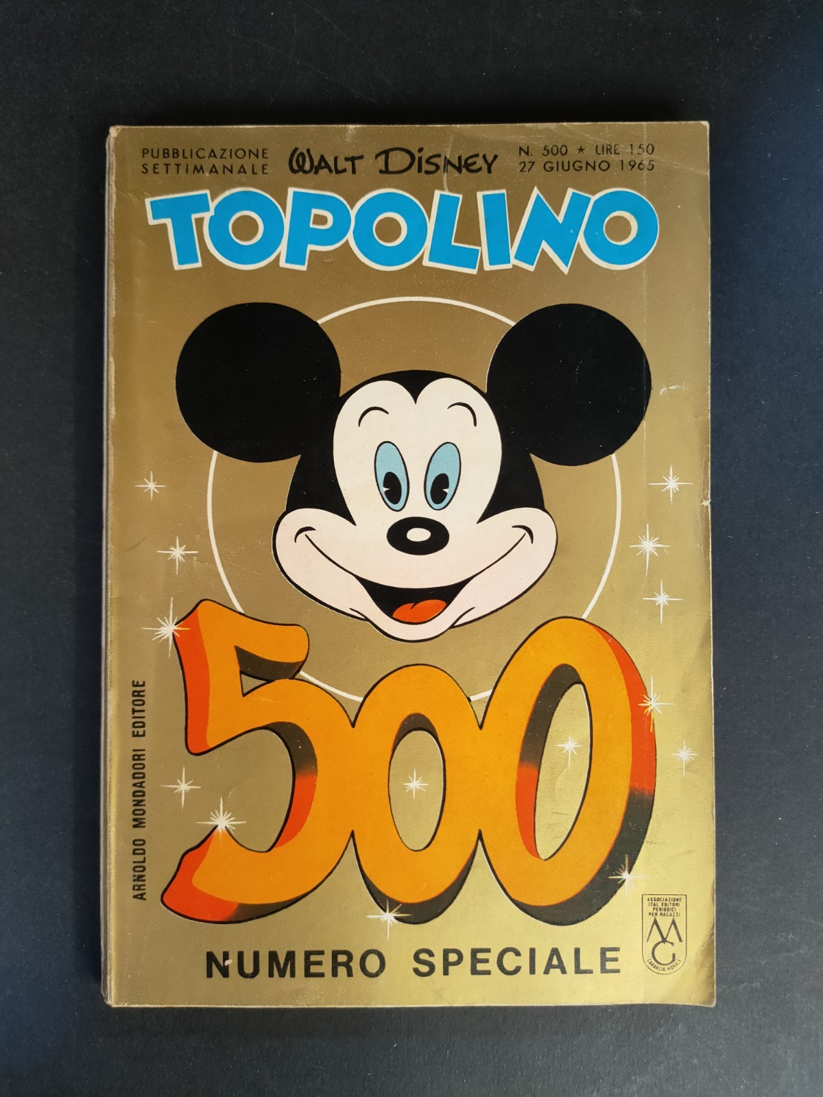 TOPOLINO LIBRETTO ORIGINALE  N.500 CON FARFALLA    (cod.L40)