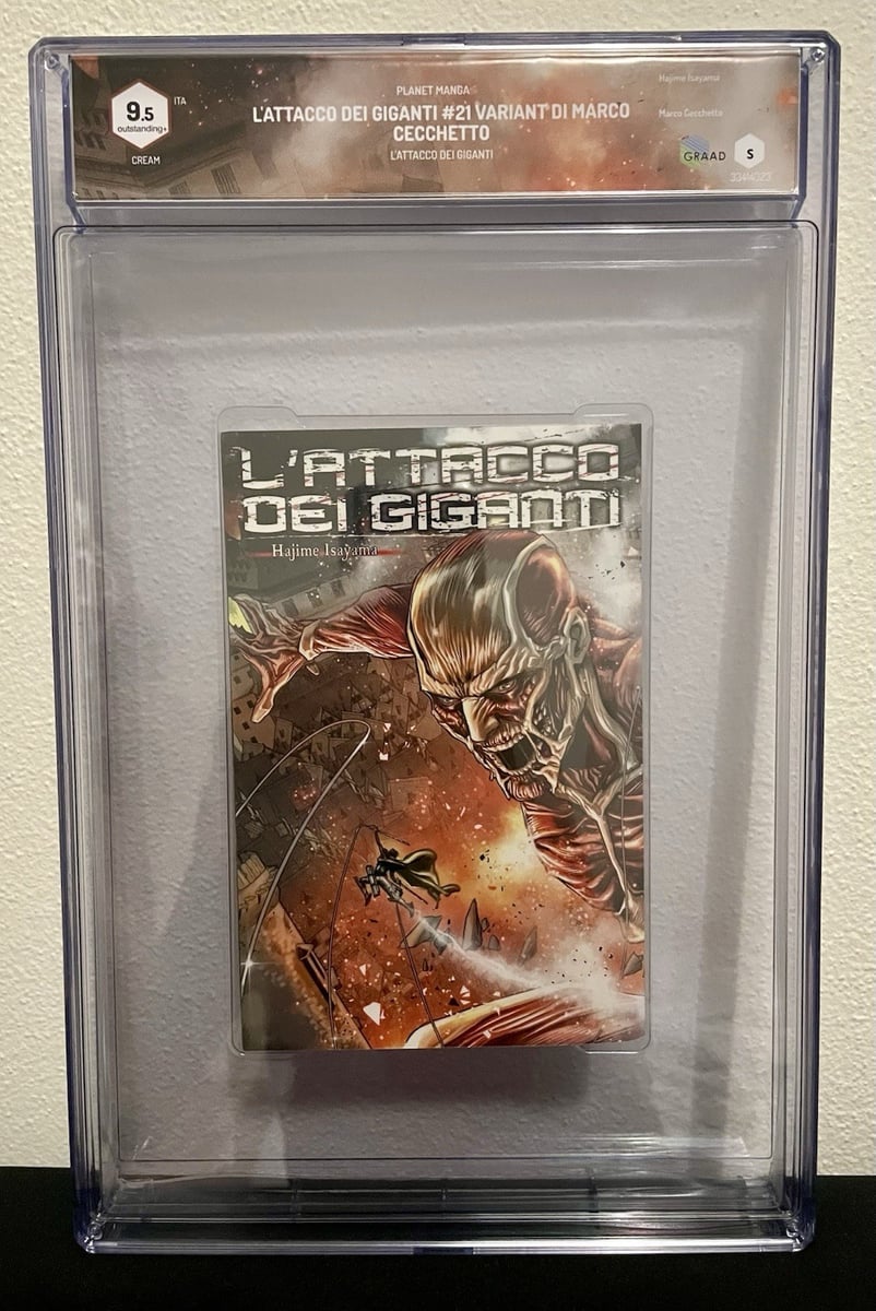 L'Attacco dei Giganti 21 Variant Planet Manga ITA Graded 9.5