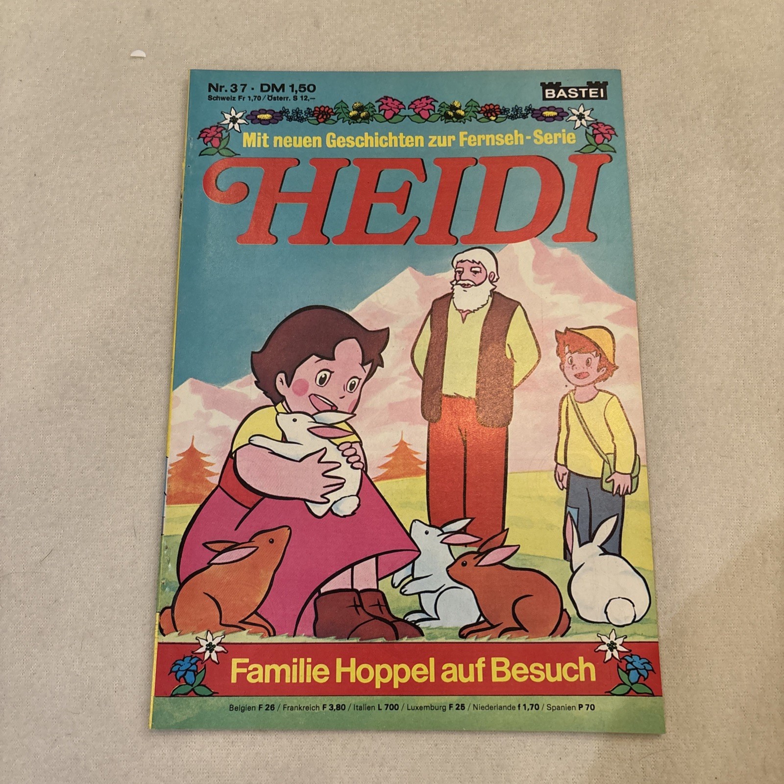 Heidi Comicheft n.37 famiglia Hoppel in visita retrò vintage classico Bastei