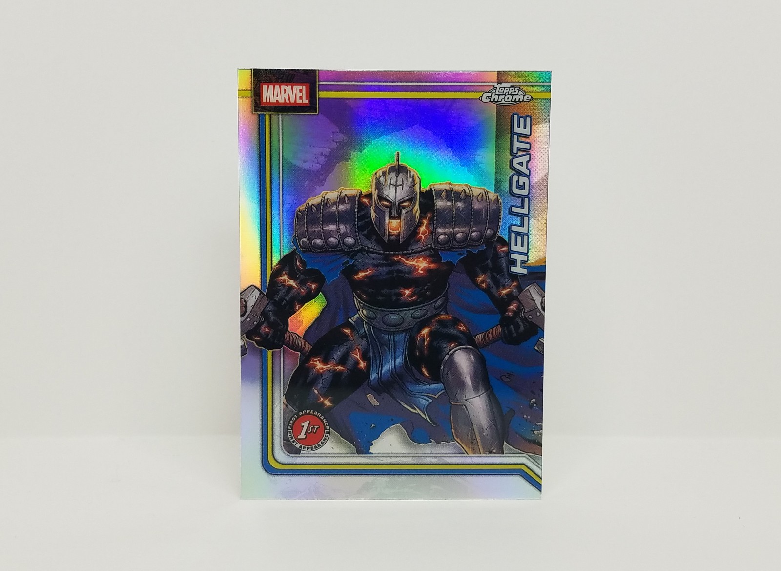 2026 Topps Chrome Marvel Comics #124 Hellgate (1°) - Inserto parallelo rifrattore