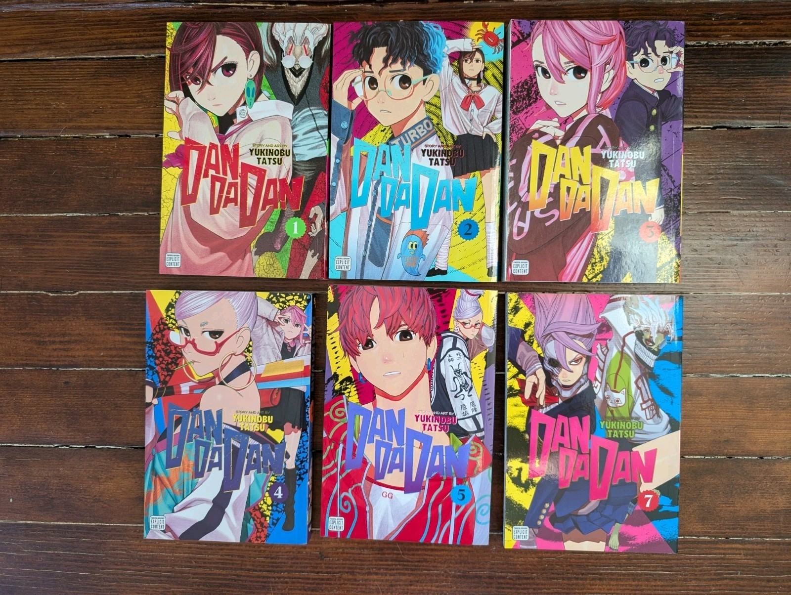 Lotto Manga Inglese Dan Da Dan #1-5, 7 VIZ Media Yukinobu Tatsu