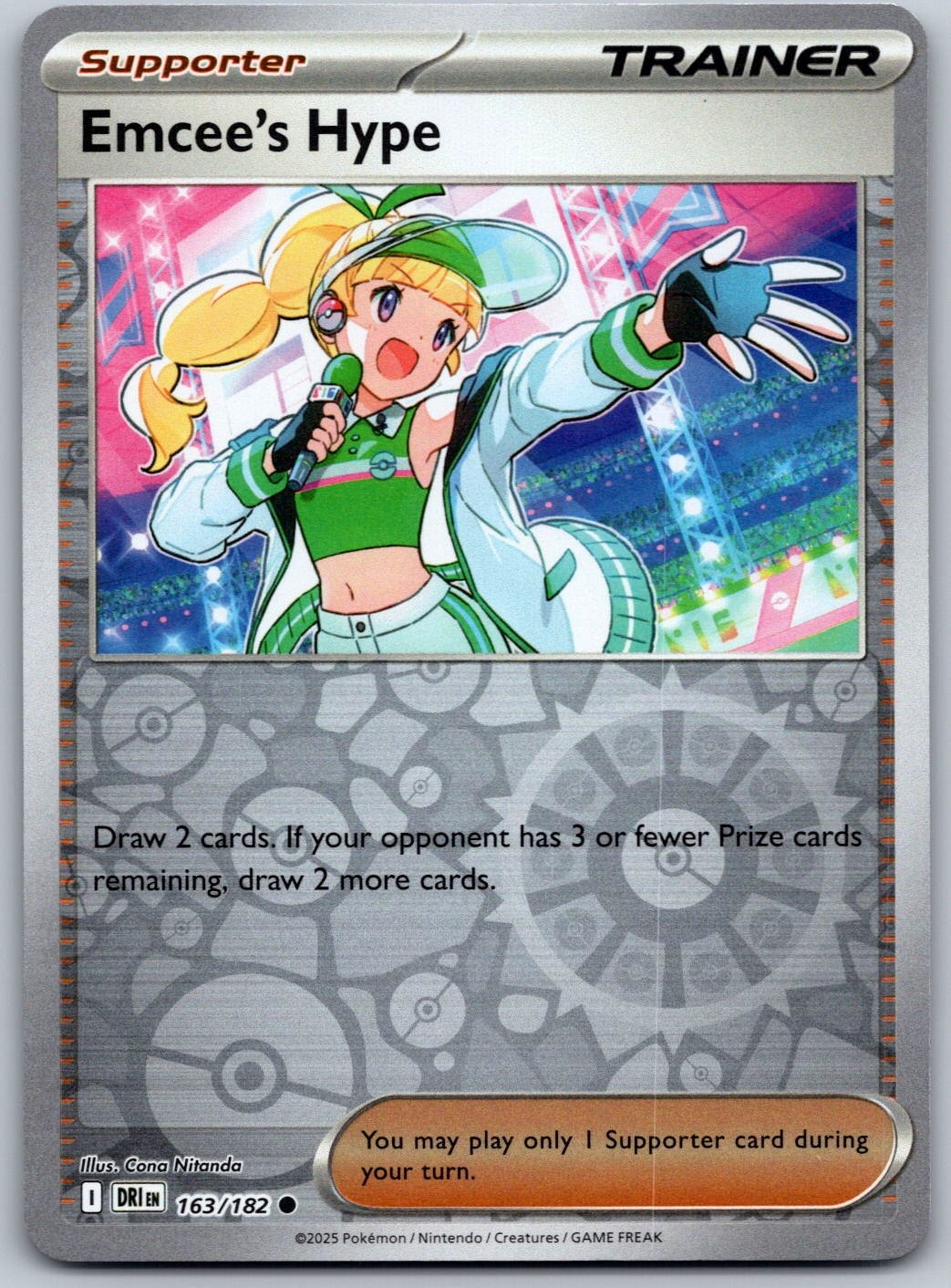 Emcee's Hype 163/182 Rivali Destinati Comuni Pokemon Reverse Holo Near Mint