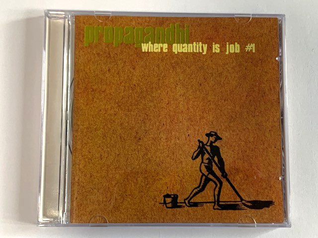 Propagandhi Where Quantity Is Job #1 CD Original 1998 G7-007 G7 Welcoming Commit