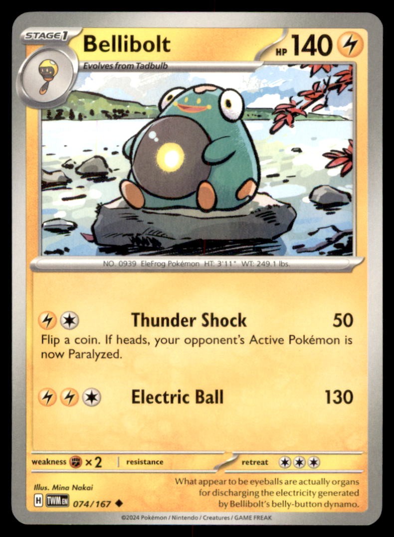 Bellibolt 074/167 Uncommon Twilight Masquerade NM