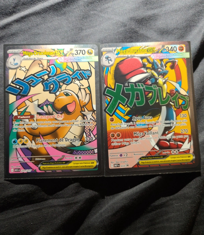 Méga-Dracolosse EX + Méga-Lucario EX + 2 protection lavende