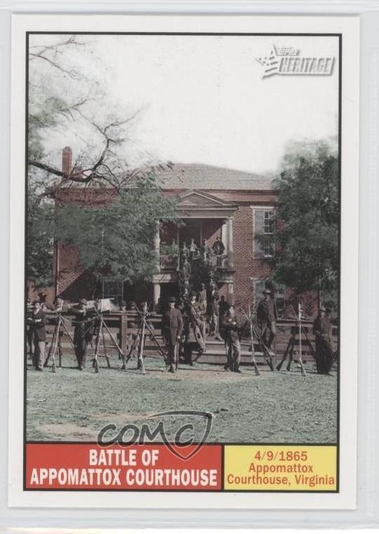 2009 Topps Heritage American Heroes Edition Battle of Appomattox Courthouse 2a8