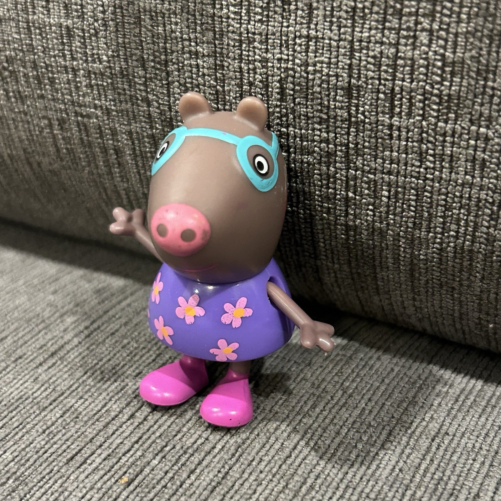 Peppa Pig Molly Mole Figure Jazwares Toy Purple Flower Dress