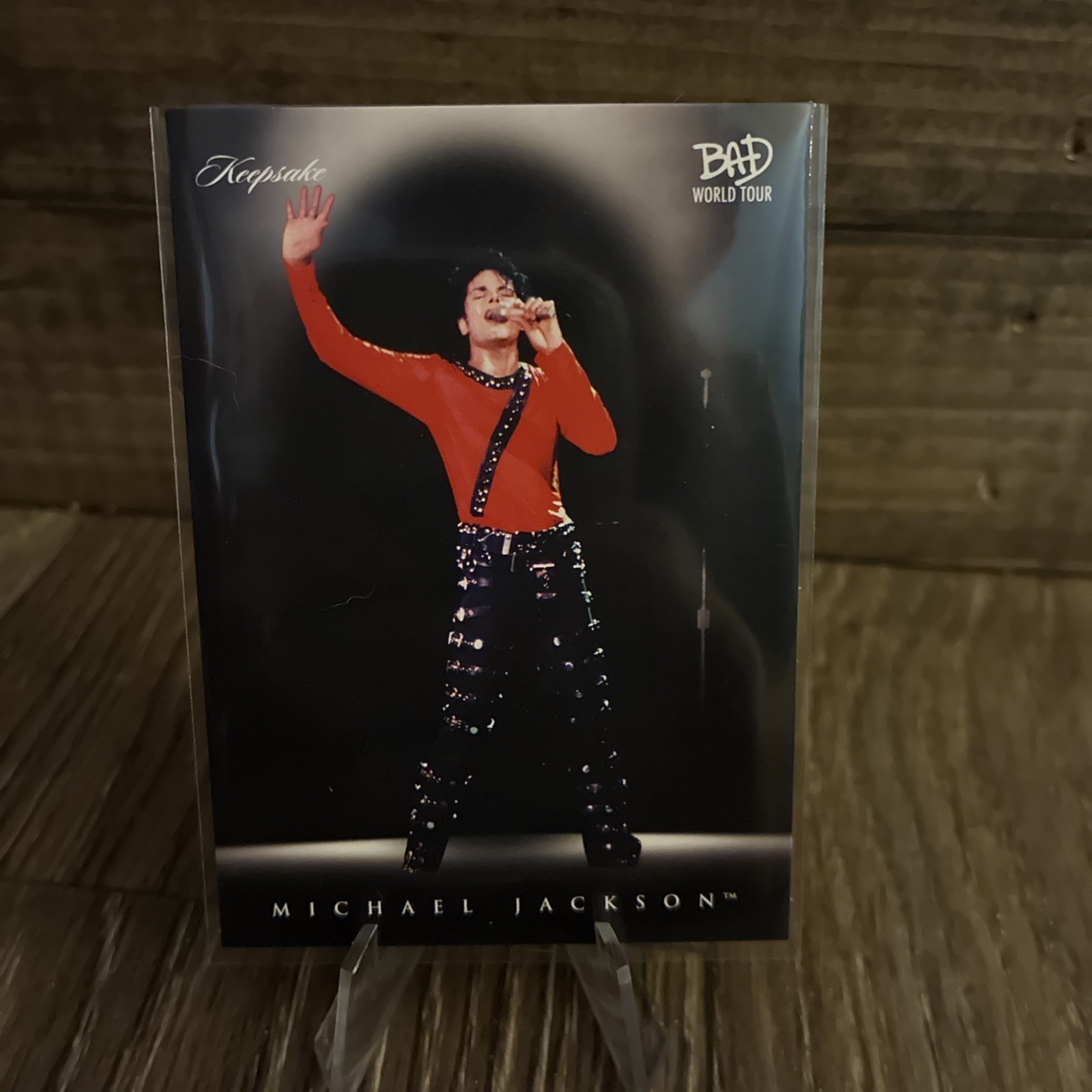 MICHAEL JACKSON BAD WORLD TOUR CARD # 41 KEEPSAKE 
