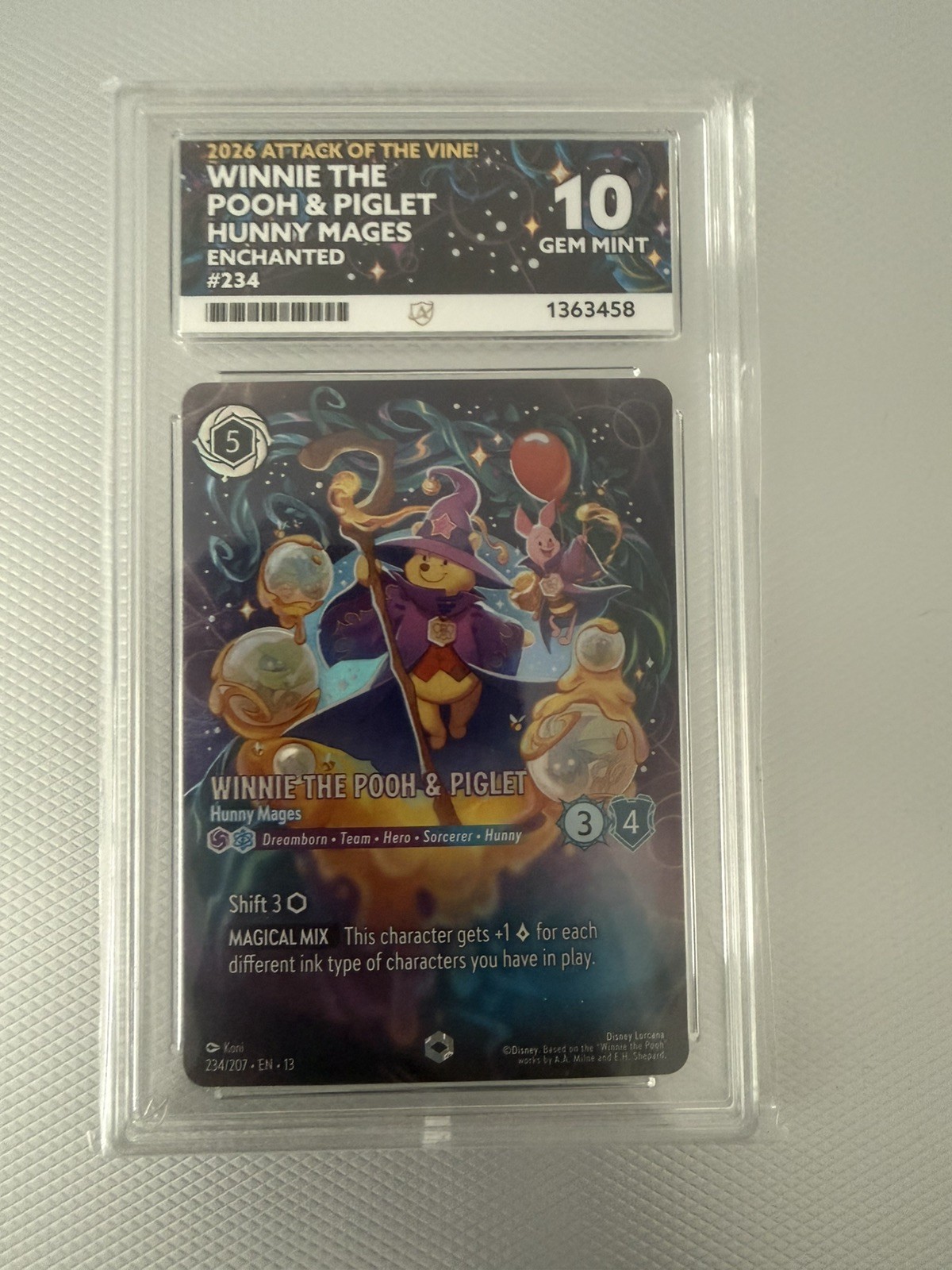 Winnie The Pooh Piglet Ace 10 234/207 Enchanted Disney Lorcana