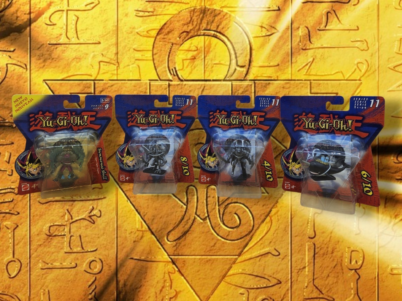 Mattel Yu-Gi-Oh 2003! Serie 9 e 11 Set di quattro minifigure da 2" pollici MOC!