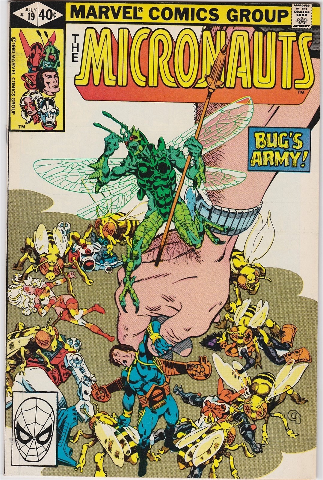 MICRONAUTS #19, JULY 1980! NEAR MINT CONDITION! BRONZE AGE CLASSIC!