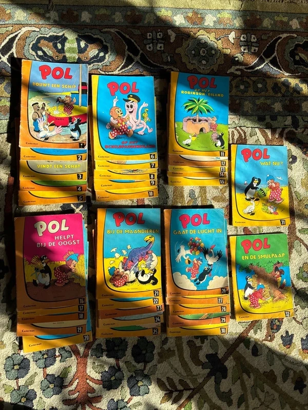 Set van 32 vintage delen Pol Strips - Casterman