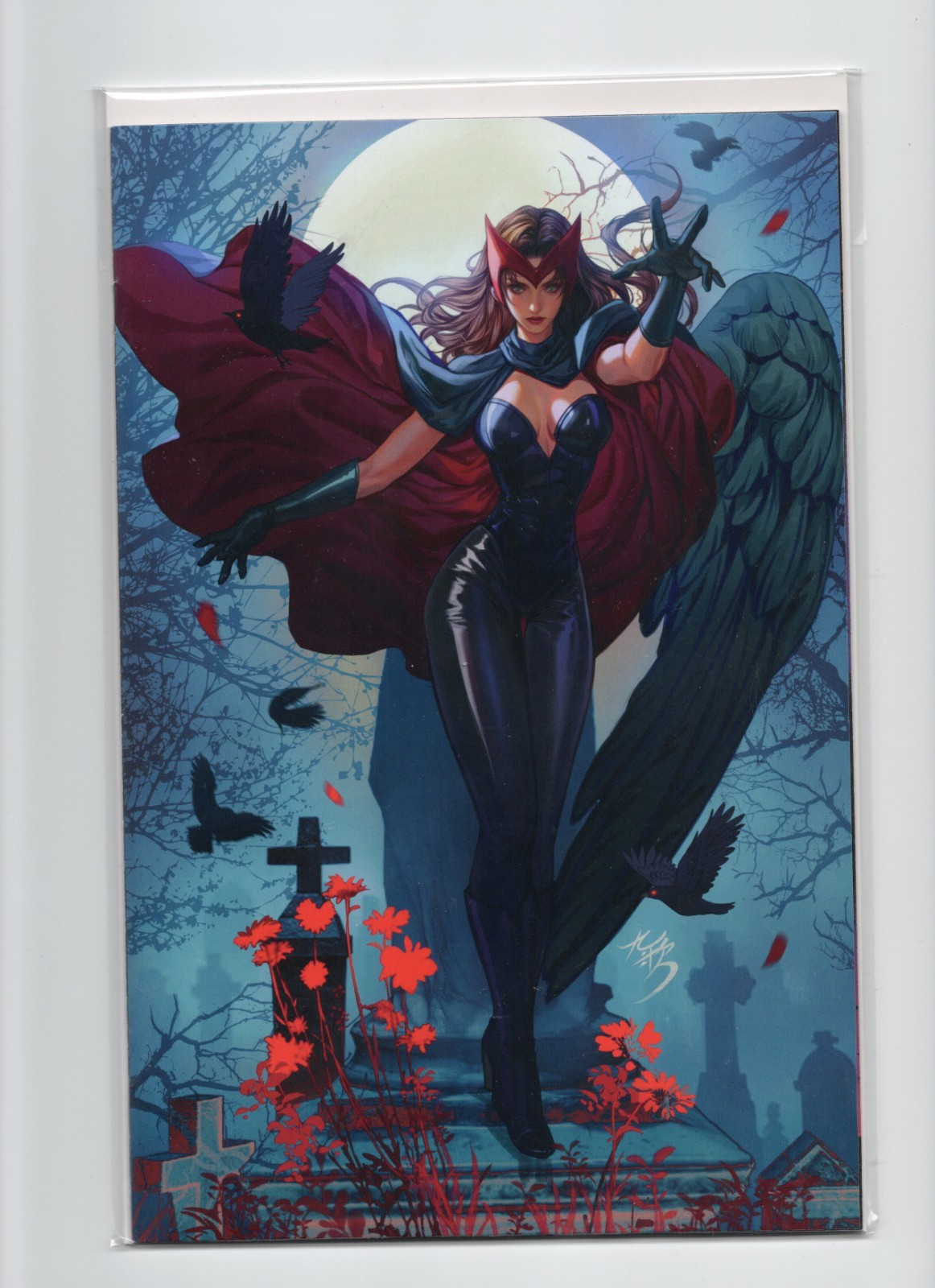 🔥 MIDNIGHT X-MEN #1 FAN YANG ESCLUSIVA VARIANTE VERGINE MARVEL QUASI NUOVO 🦇🔴
