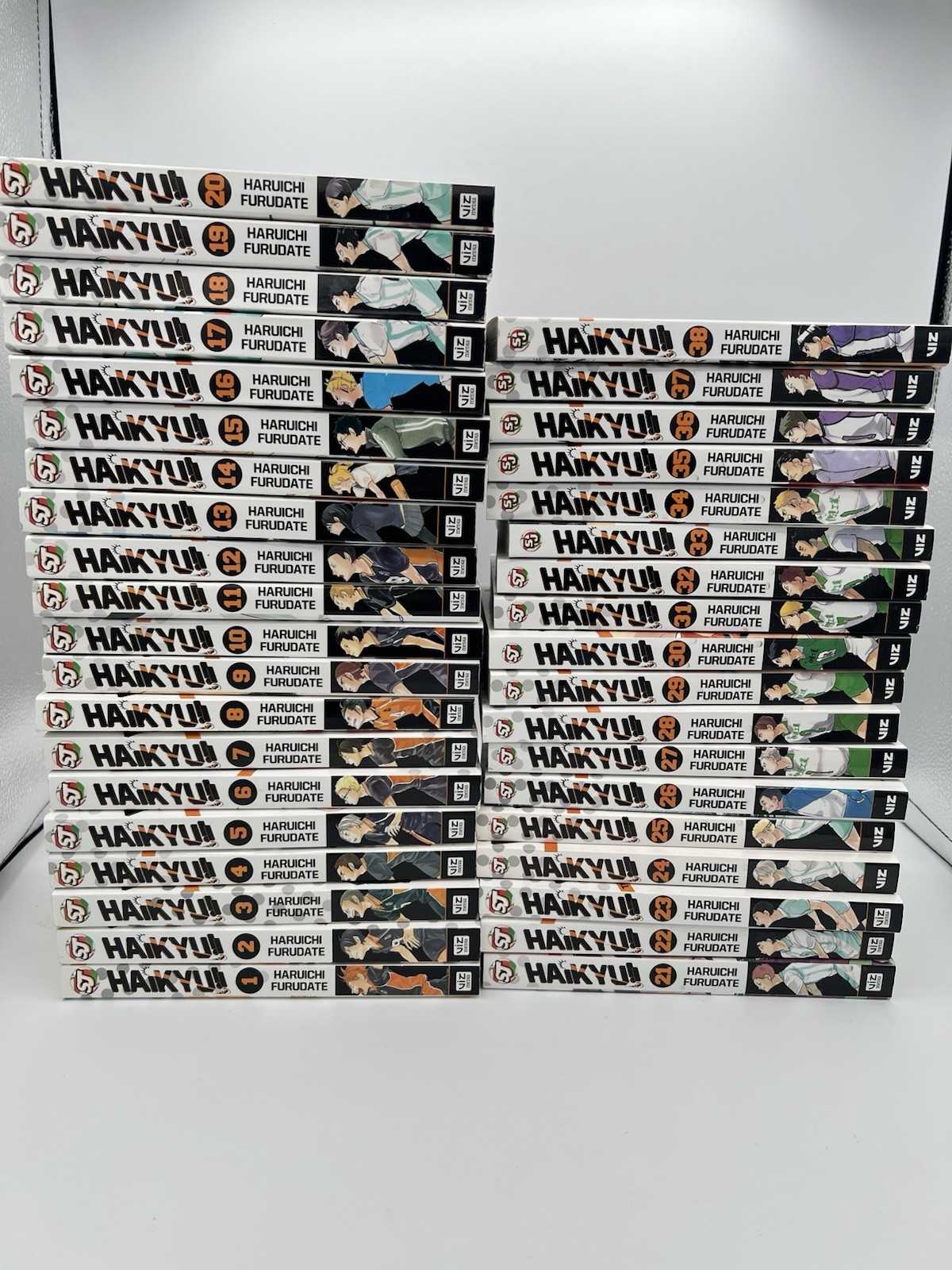 Haikyuu Haikyu!! Manga Volumi 1-38 Libro Lotto Inglese Autentico Viz Media Set VG