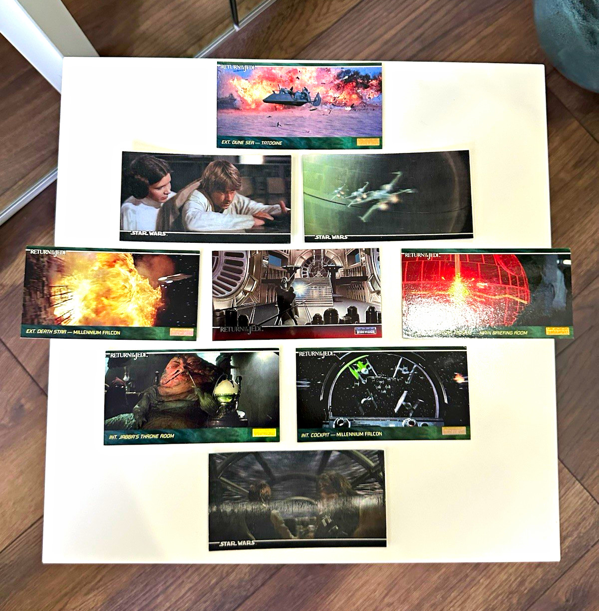 Collezione carte collezionabili Topps Wide Vision Star Wars Il ritorno dello Jedi