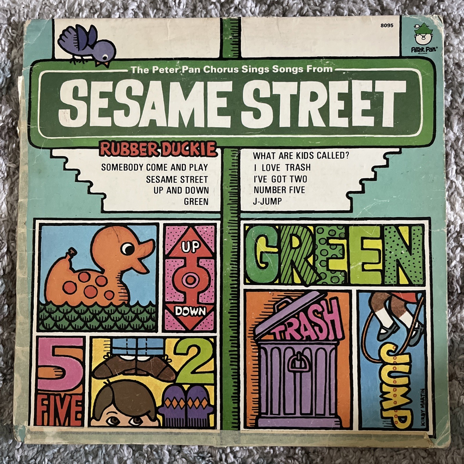 Sesame Street Peter Pan Records 8095 Songs of Sesame Street inc/ Rubber Duckie