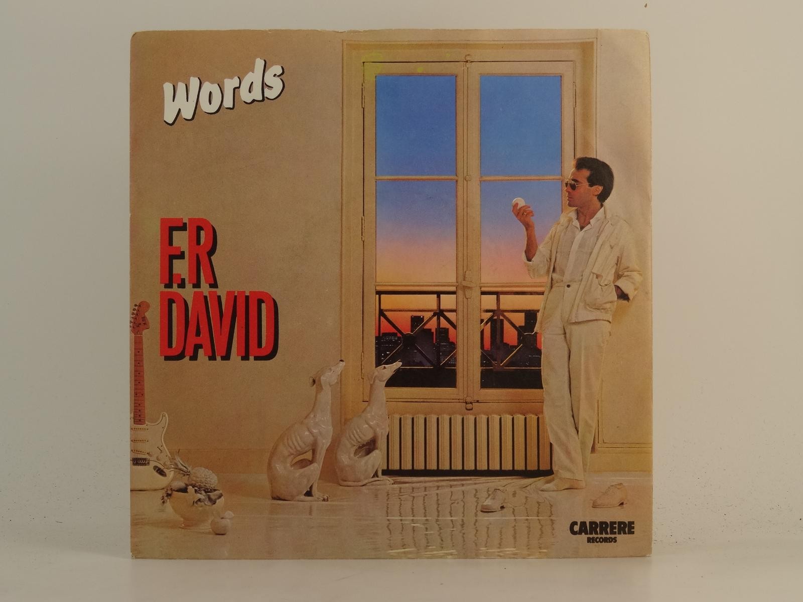 F.R DAVID WORDS (2) (78) 2 Track 7" Single plus Picture Sleeve CARRERE