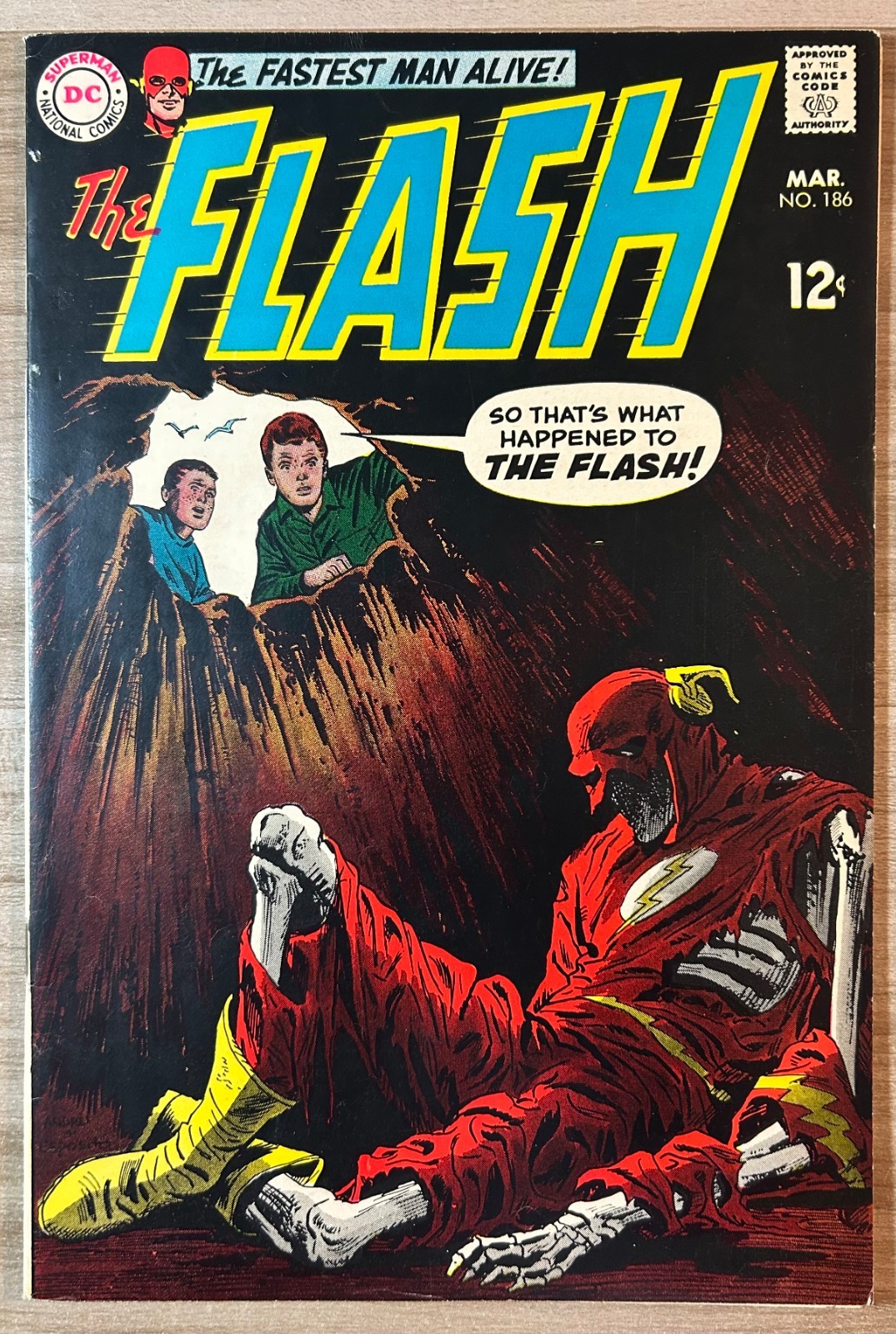 The Flash #186 F+ Kubert-c fumetto Silver Age