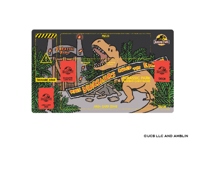 Tappetino da gioco ufficiale Jurassic Park TCG Kawaii T-Rex