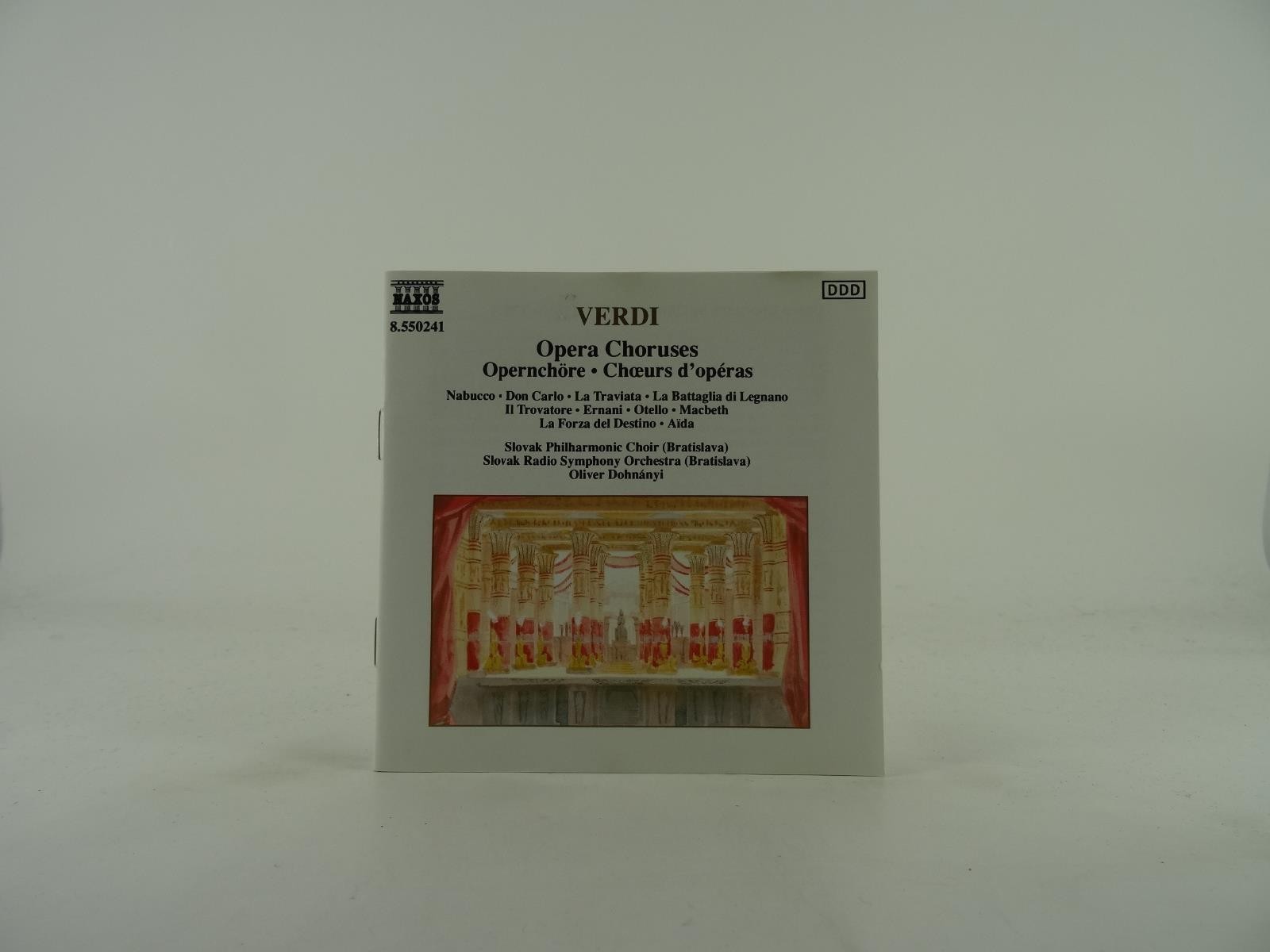 OLIVER DOHNANYI VERDI OPERA CHORUSES (341) 14 Track CD Album plus Picture Sleeve
