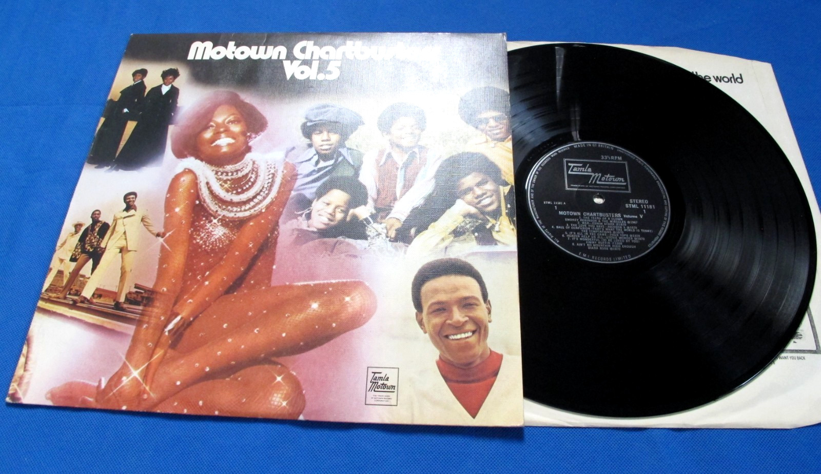Motown Chartbusters Vol.5 ~ 1970 UK LP STML 11181 ~ FULLY PLAY TESTED ~EXCELLENT