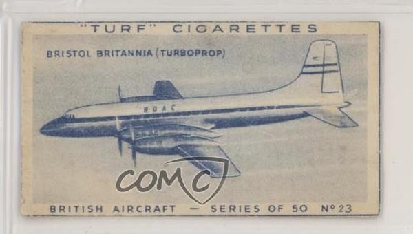 1953 Turf British Aircraft Tabacco Bristol Britannia #23 h3a