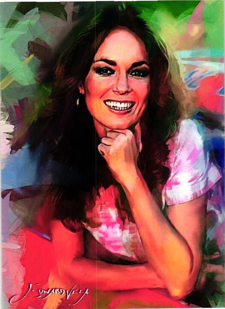 Carta Stampa Catherine Bach 2022 Autentica Artista Firmata Edizione Limitata 34 di 50