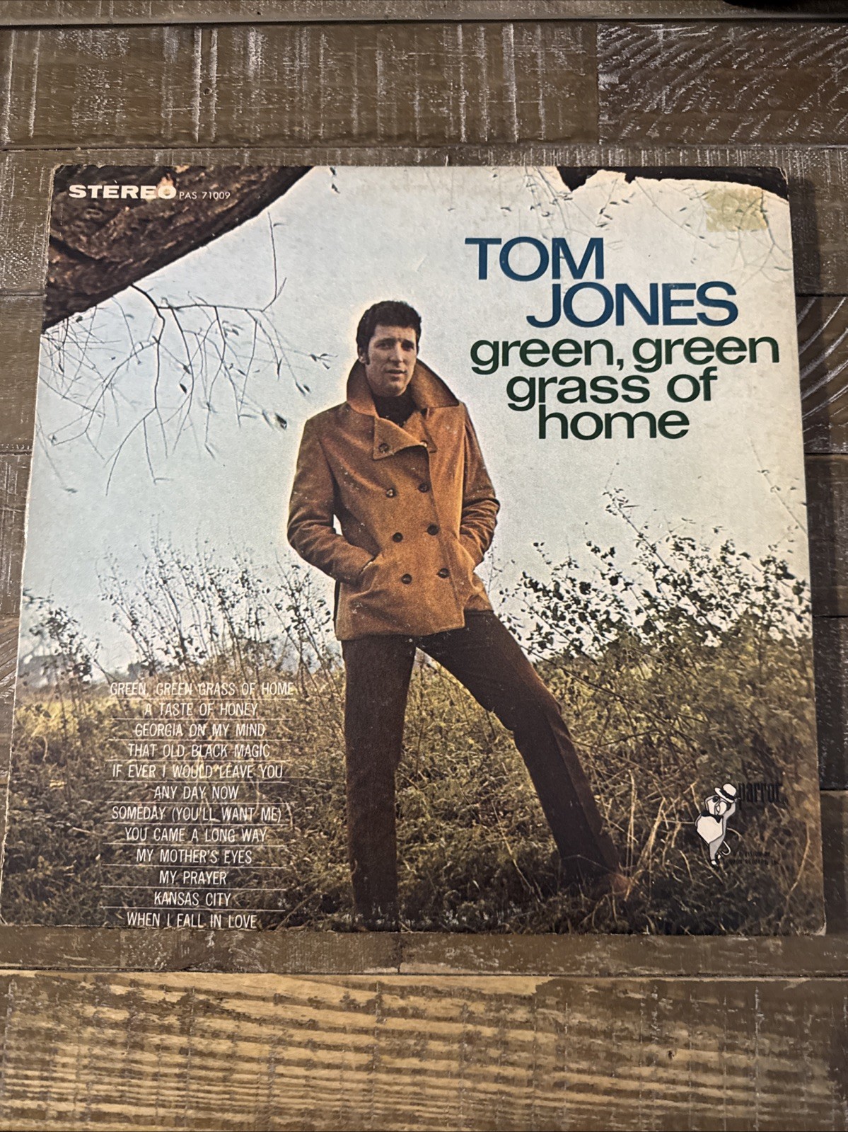 Tom Jones "Green Green Grass Of Home" Vinyl Record LP 1967 Parrot PAS-71009