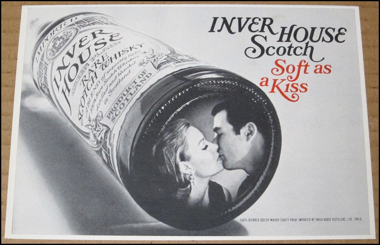 1968 Inver House Scotch Whisky Print Ad Clipping Advertisement 7.5"x5" Vintage