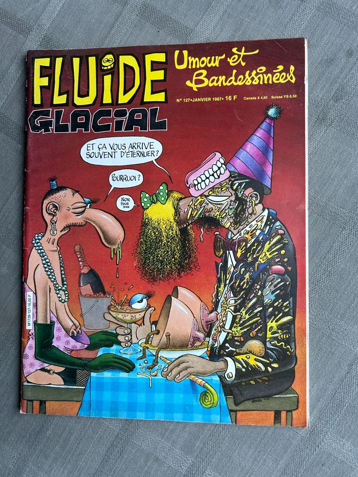 FLUIDE GLACIAL N°127 JANVIER 1987 EN BON ÉTAT
