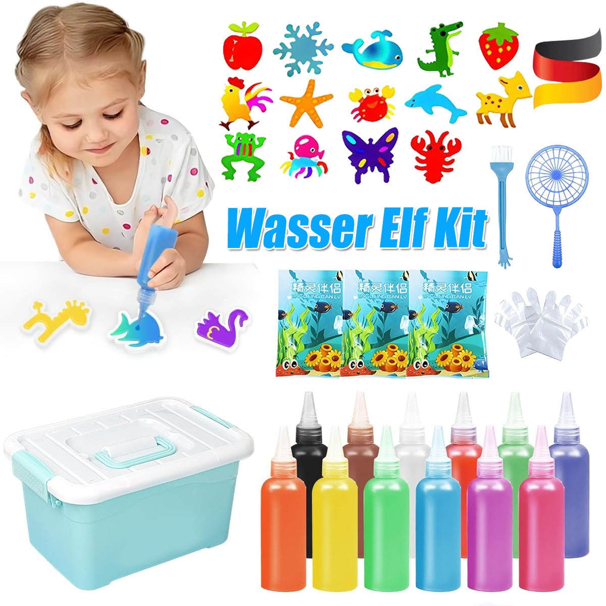 Fai da te acqua magica gel perla giocattolo sensoriale acqua magica elfo kit IT