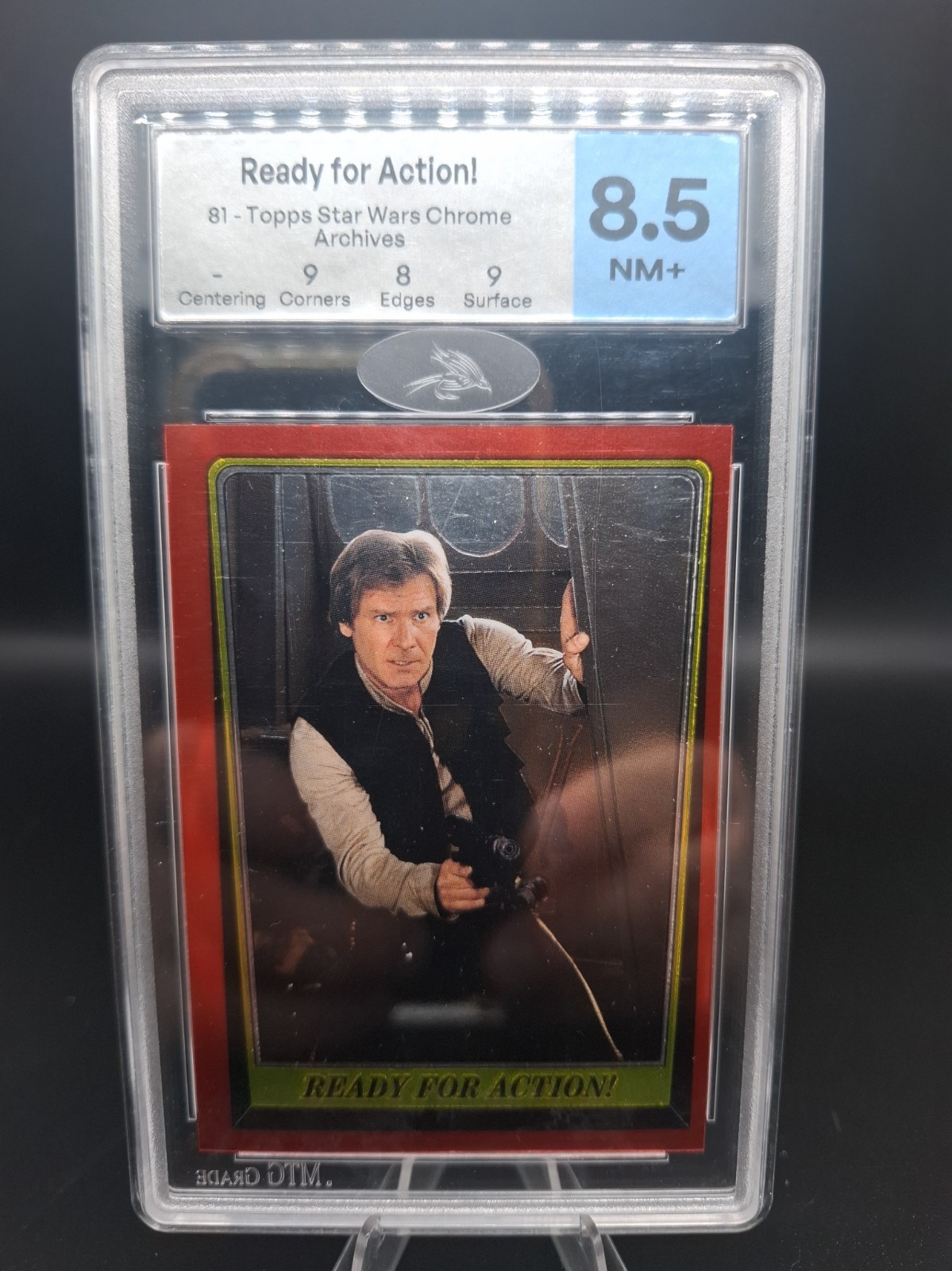 Star Wars Chrome Archives Han Solo -  Mtg Grade 8.5 - No PSA